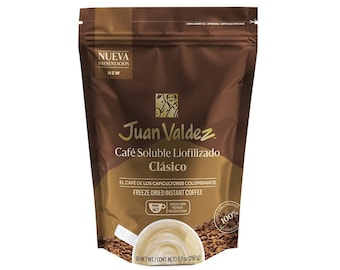 Juan Valdez Café Regular Liofilizado Instantáneo Paquete Zip