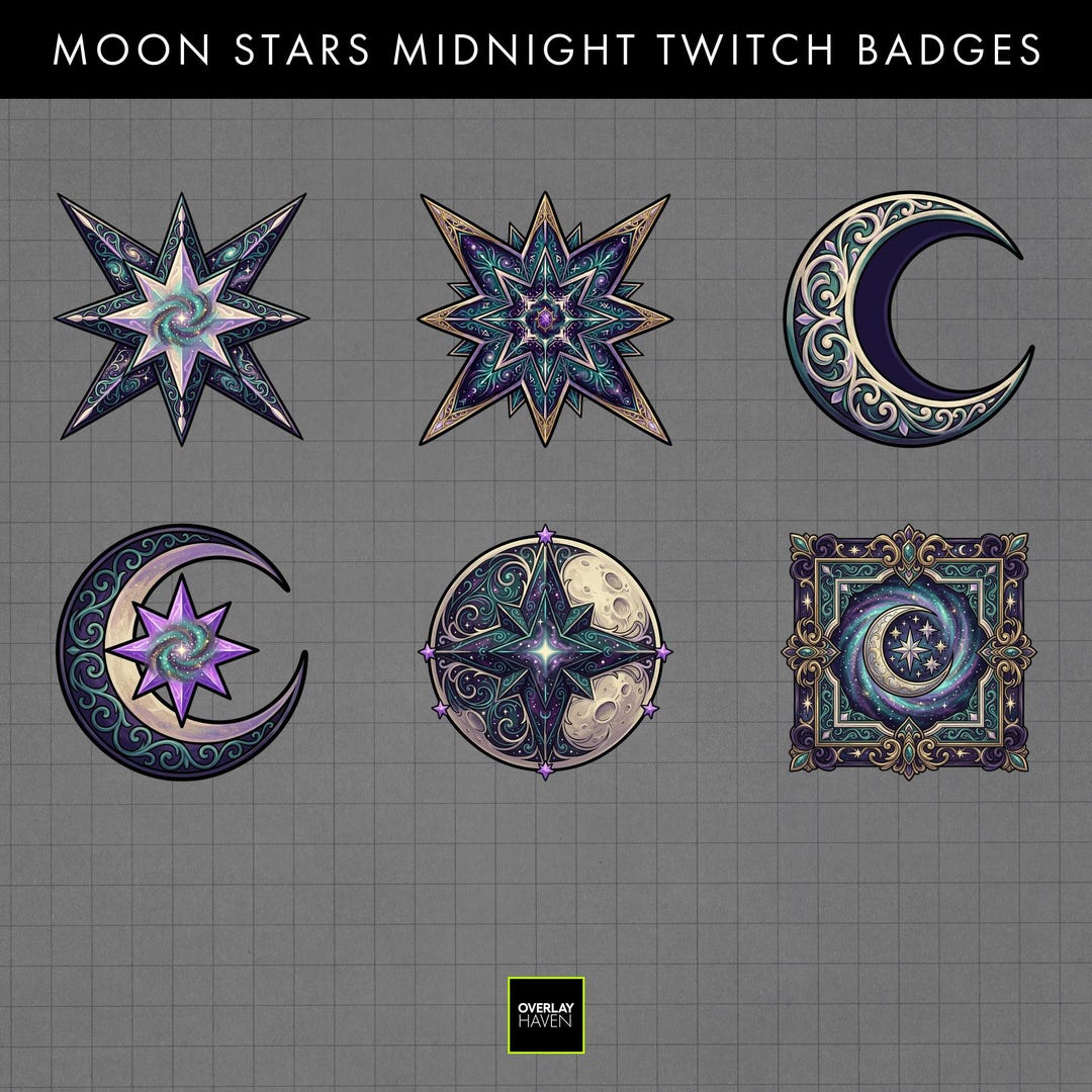Star Champion Twitch Sub Badges / Gold Star Bit Badges / Heraldic Medal ...