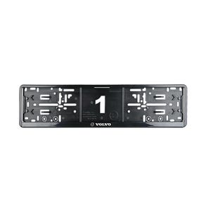 2 x past op de rand van de framehouder voor Europese kentekenplaten van Volvo