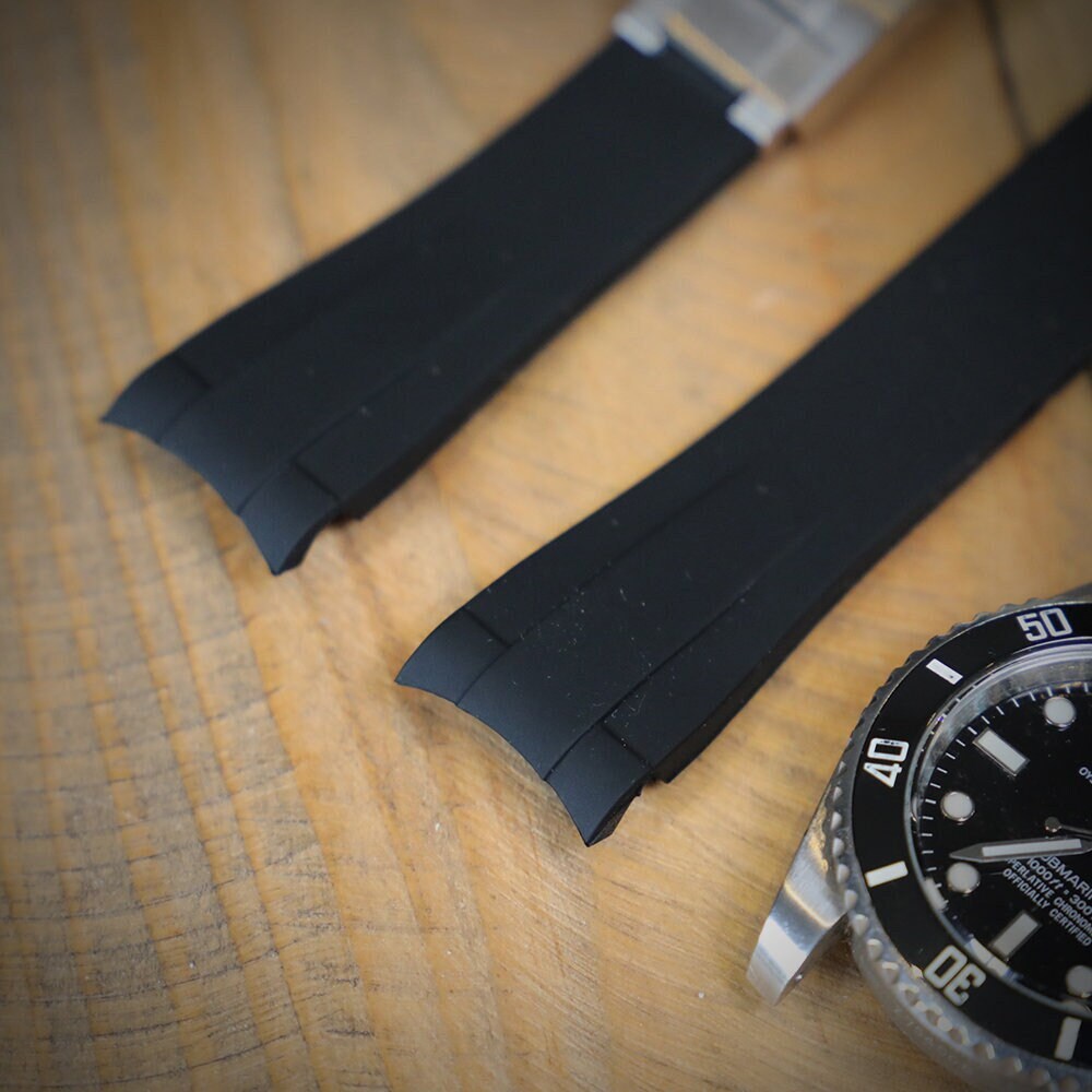 RSP Oyster Perpetual - Rubber Watch Band for Rolex with Oysterclasp