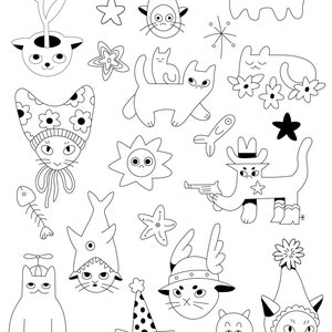 Strange CAT SVG Bundle, Strange Cat SVG Dateien für Cricut, Strange Cat SVG Cut Dateien, Strange Cat Digitale Clipart