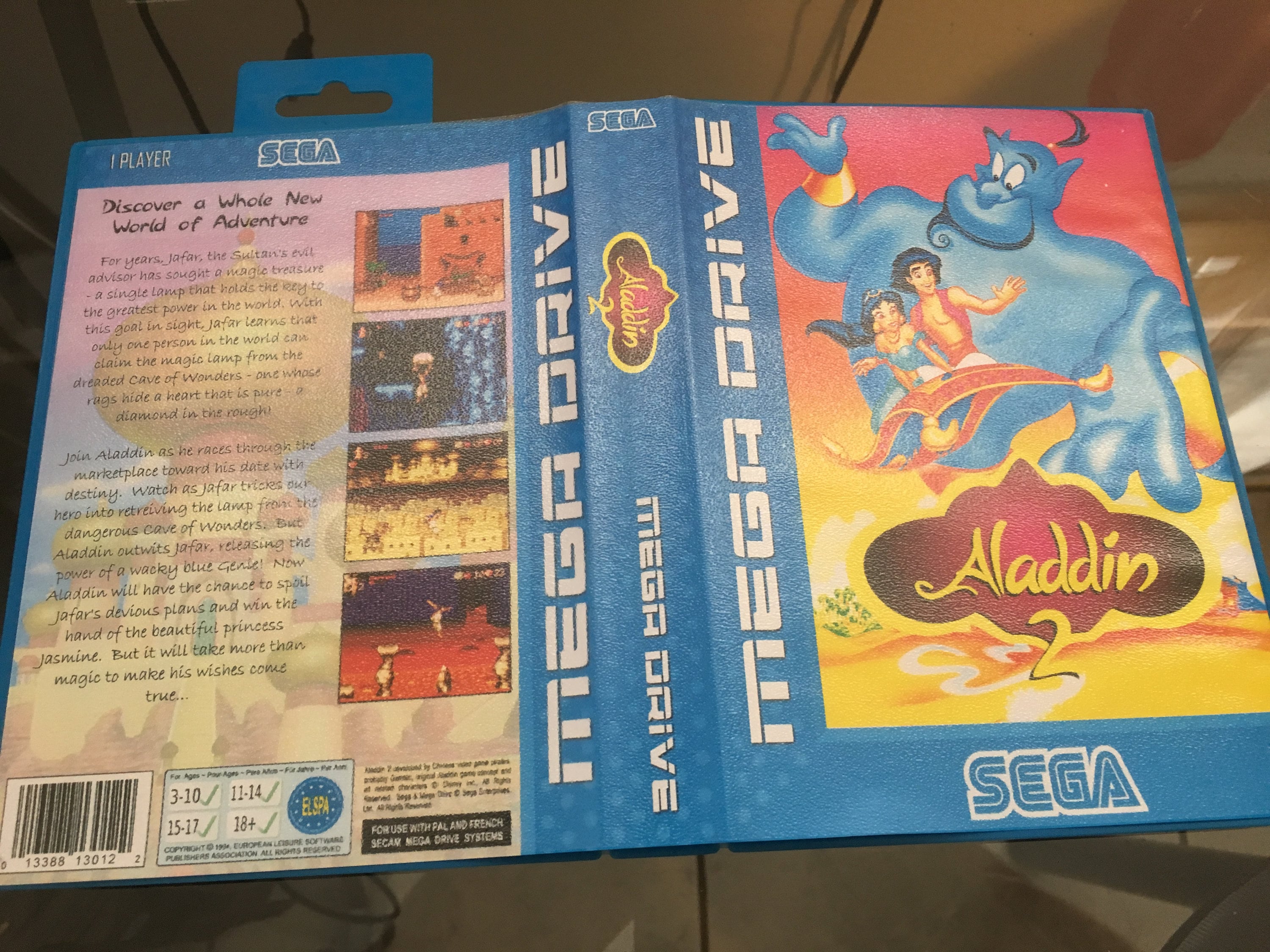 Jeu Aladdin Complet Sega Megadrive - Boîte, Notice, Cartouche PAL FR - État Correct, Jeu De Plateformes