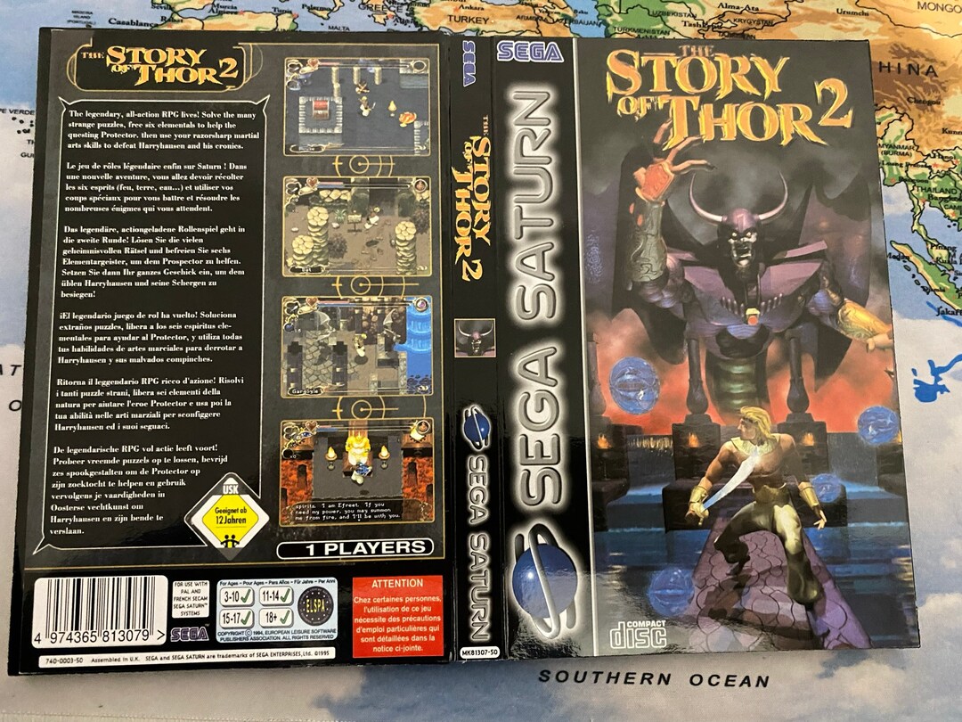 L'Histoire de Thor 2 - Version PAL - SEGA SATURN - le CD à l'intérieur est vide sans jeu - France