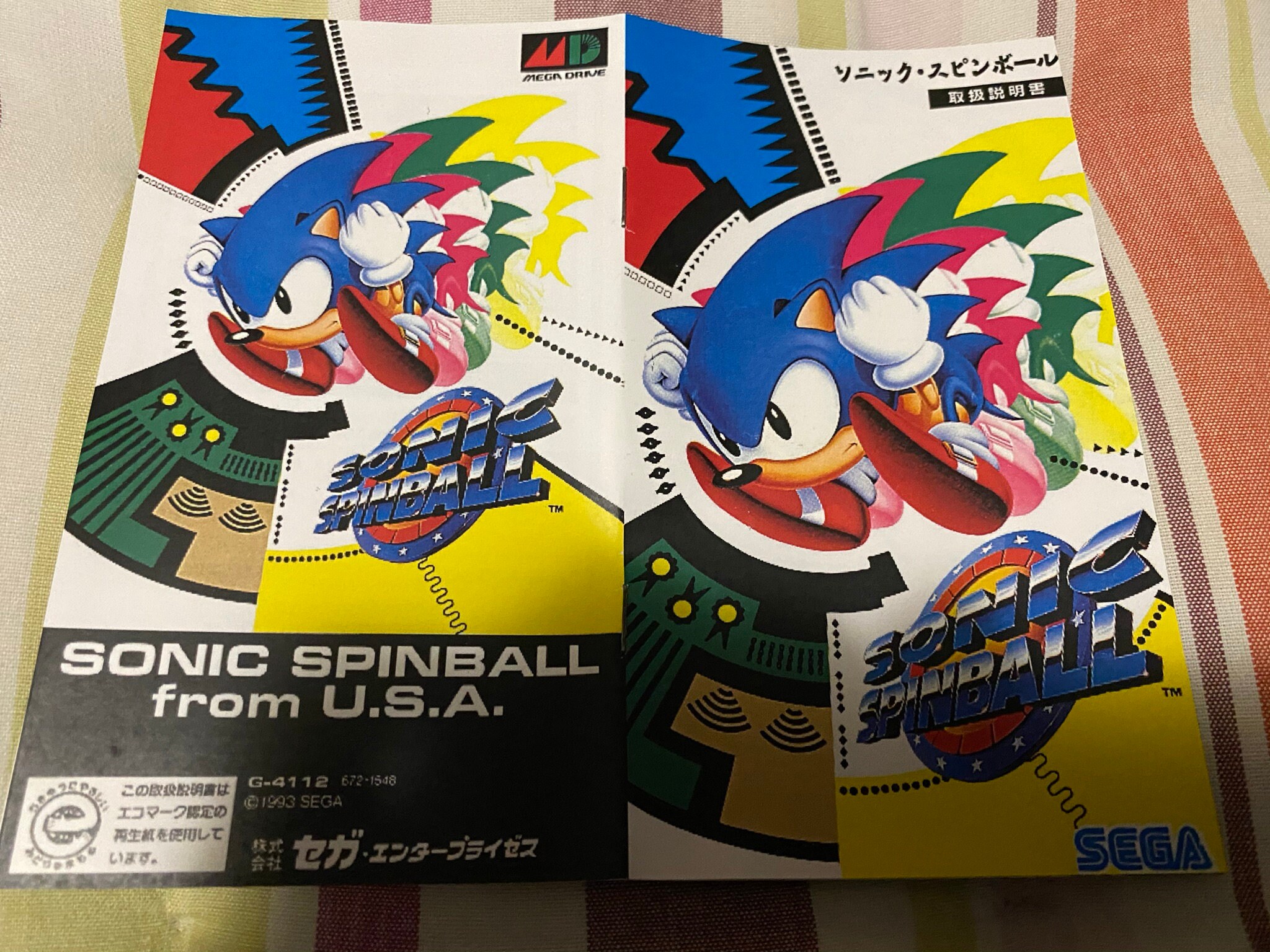 Sonic Spinball - JAP Version - SEGA Mega Drive GENESIS - Etsy