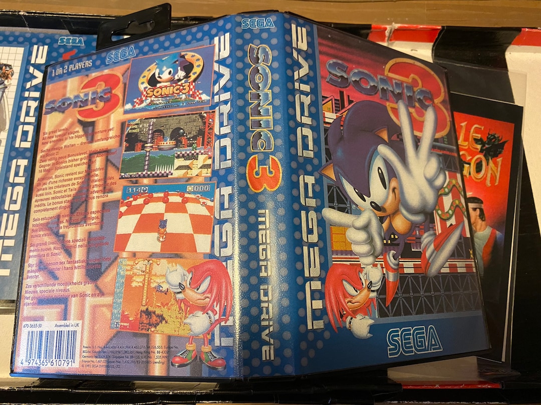 Jeu Sonic Compilation Megadrive - Sega Genesis - Bon état Avec Boîtier Et Instructions