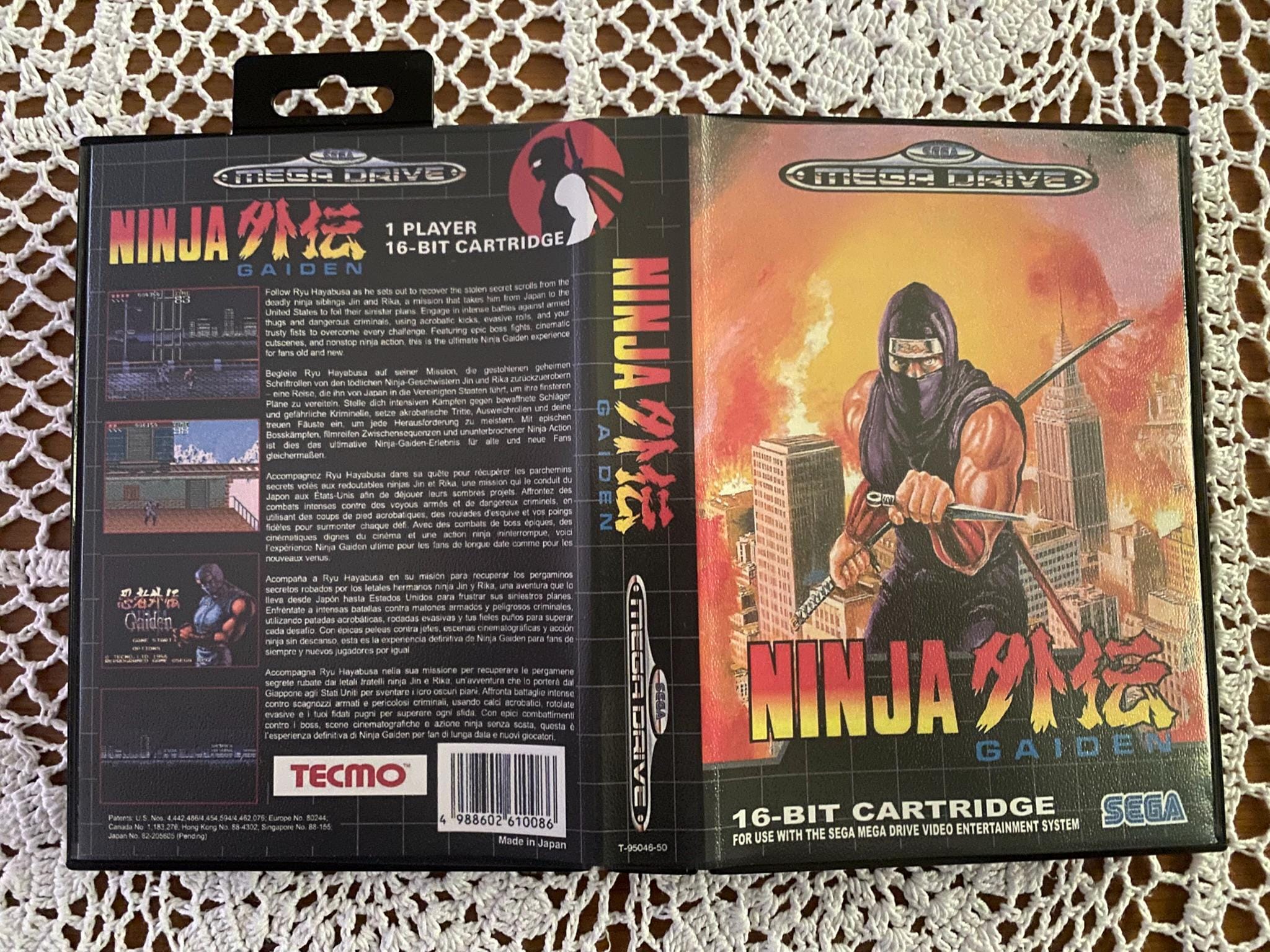 Ninja Gaiden Black Edition - PAL Version - SEGA Mega Drive GENESIS
