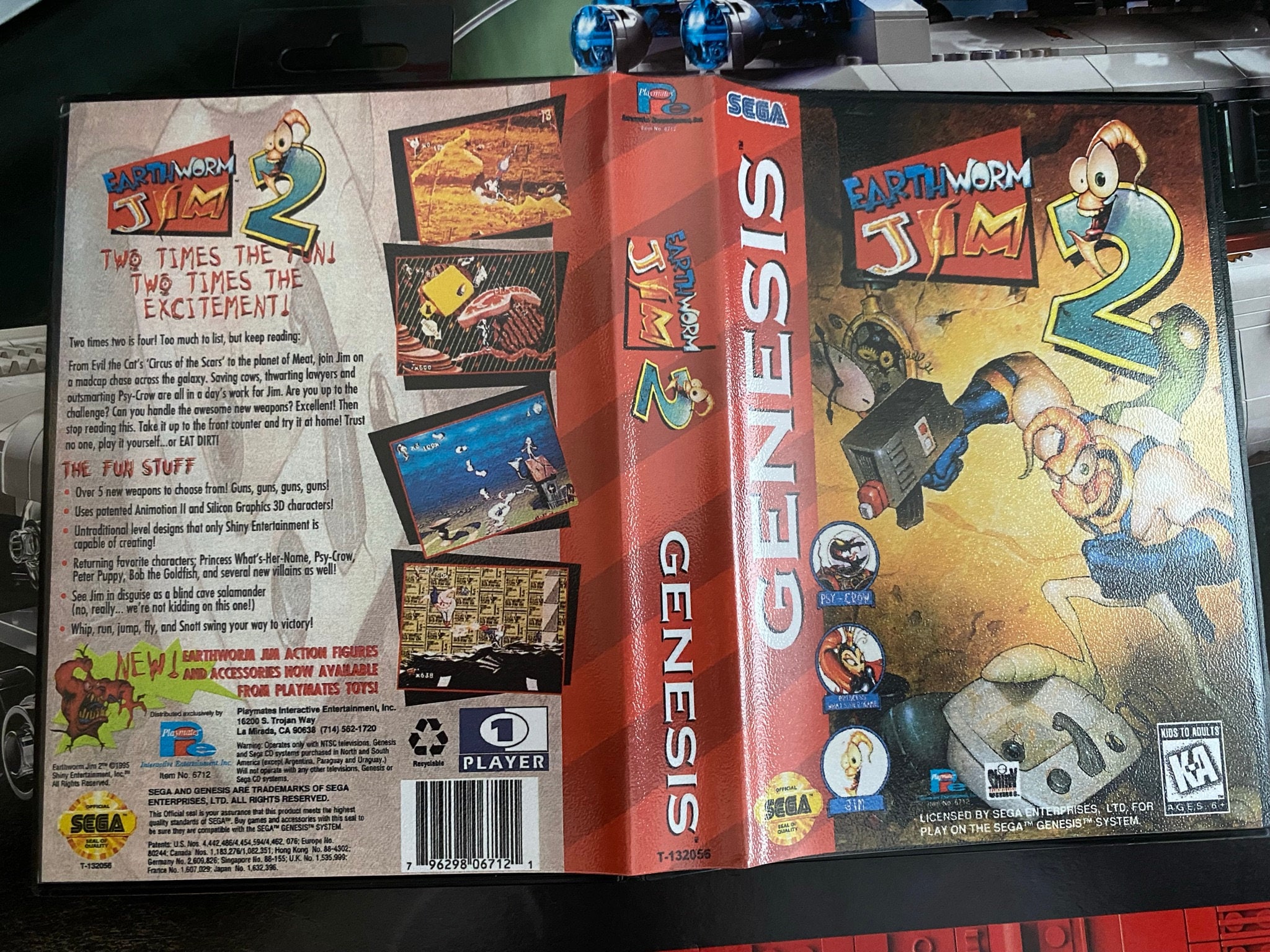 Earth Worm Jim 2 - USA Version - SEGA Mega Drive GENESIS - Etsy