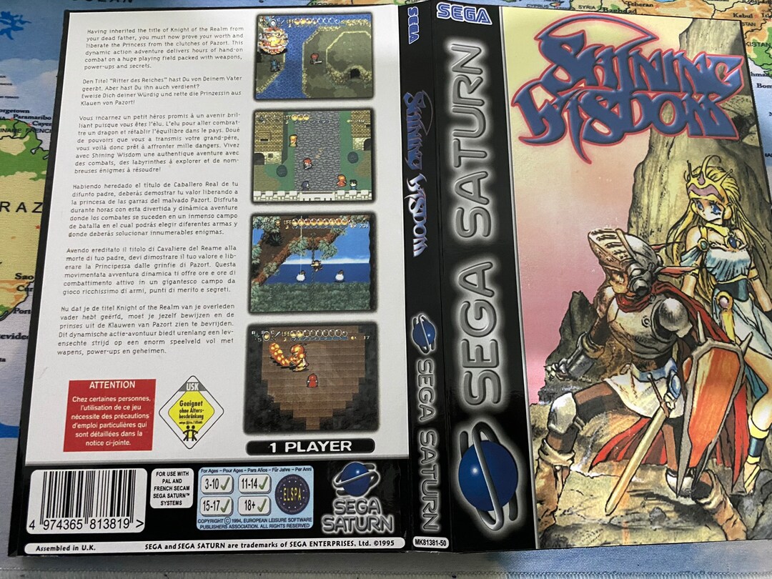 Shining Wisdom - PAL Version - SEGA SATURN - the Cd Inside