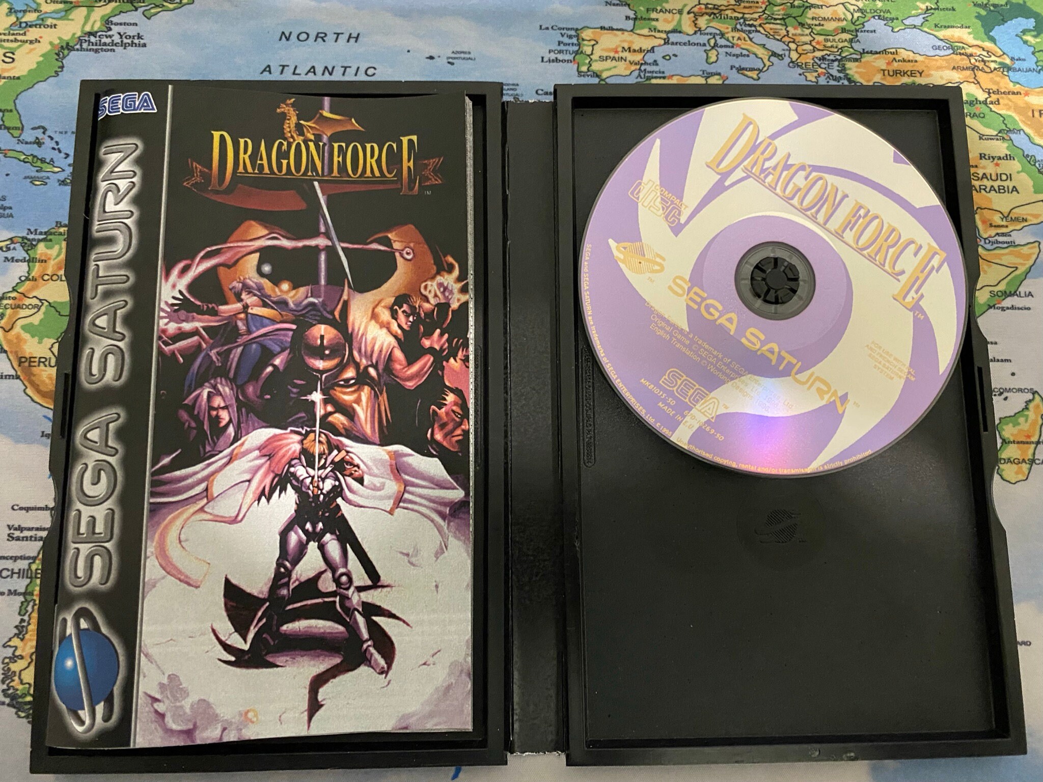 Dragon Force - PAL Version - SEGA SATURN - the Cd Inside is
