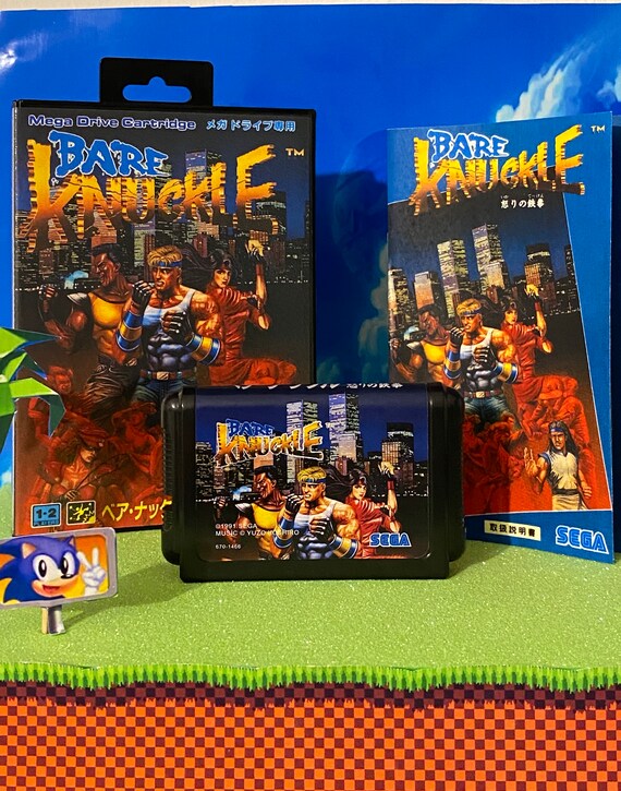 Jeu SEGA MEGADRIVE Bare Knuckle Version Japonaise - Bon État, Rétro Gaming