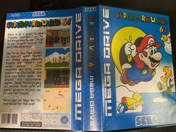 Super Mario World 64 PAL Version SEGA Mega Drive GENESIS - Etsy