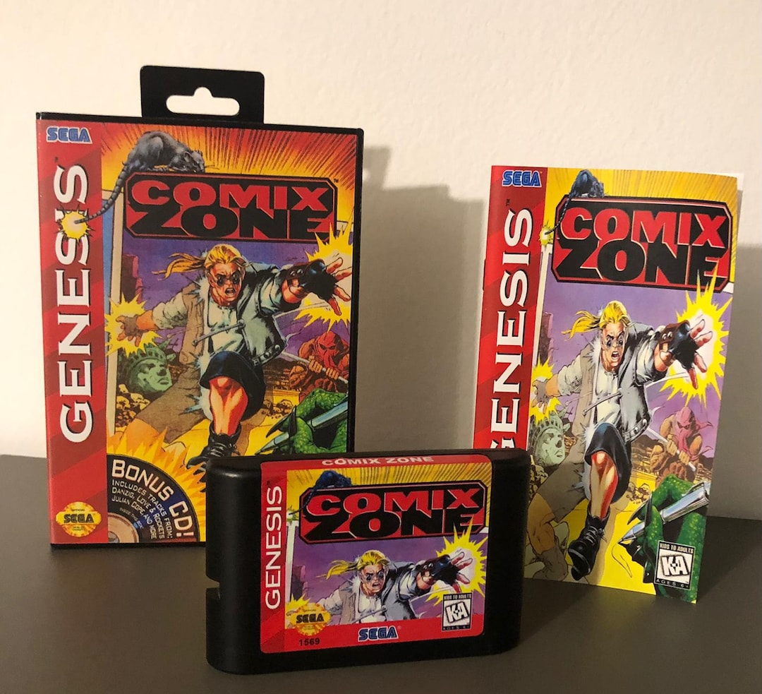 Comix Zone（コミックスゾーン）【中古美品・完品・Genesis北米