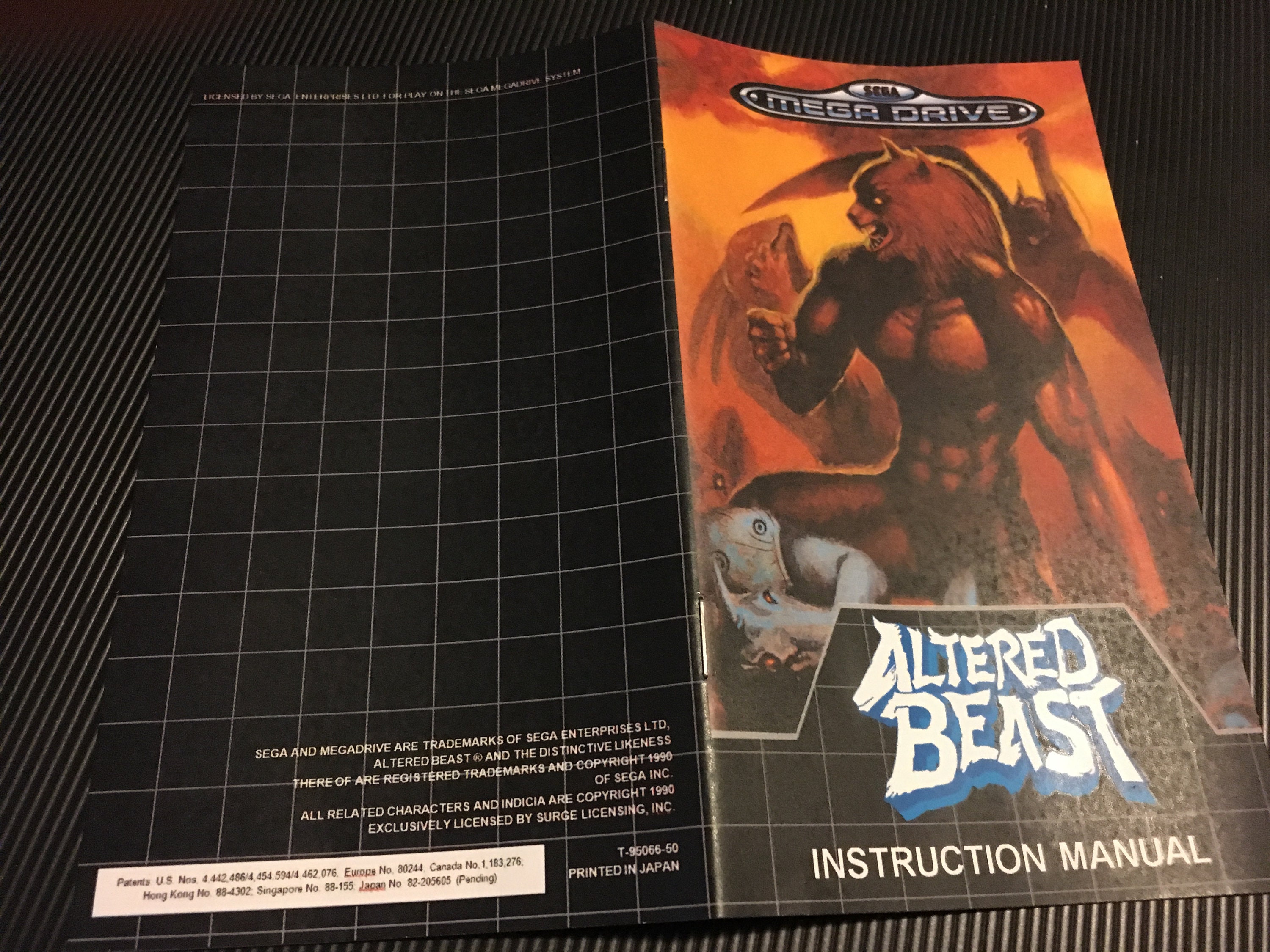 Altered Beast Sur Sega Megadrive – Version PAL, Jeu Rétro état Correct
