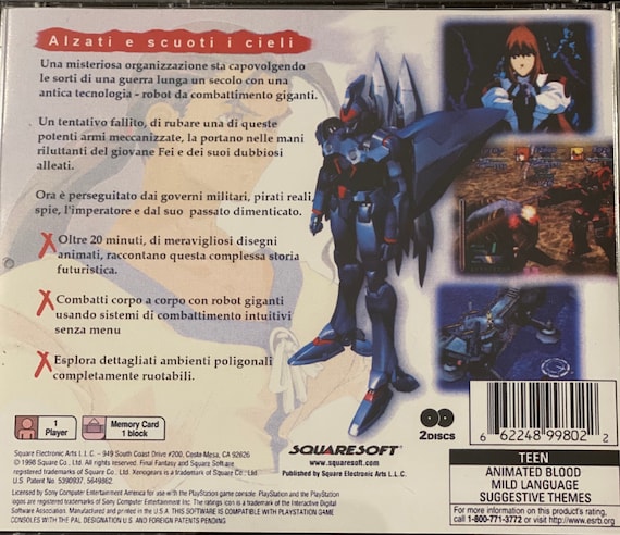 Xenogears - ITALIAN Version - Playstation - Cds Are Empty You Have