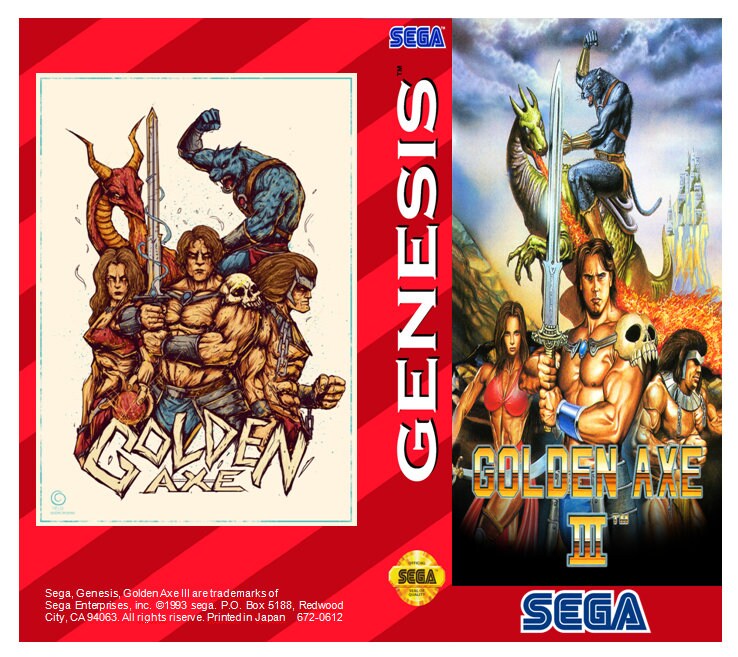 Golden Ax 3 - USA Version - SEGA Mega Drive GENESIS - Etsy