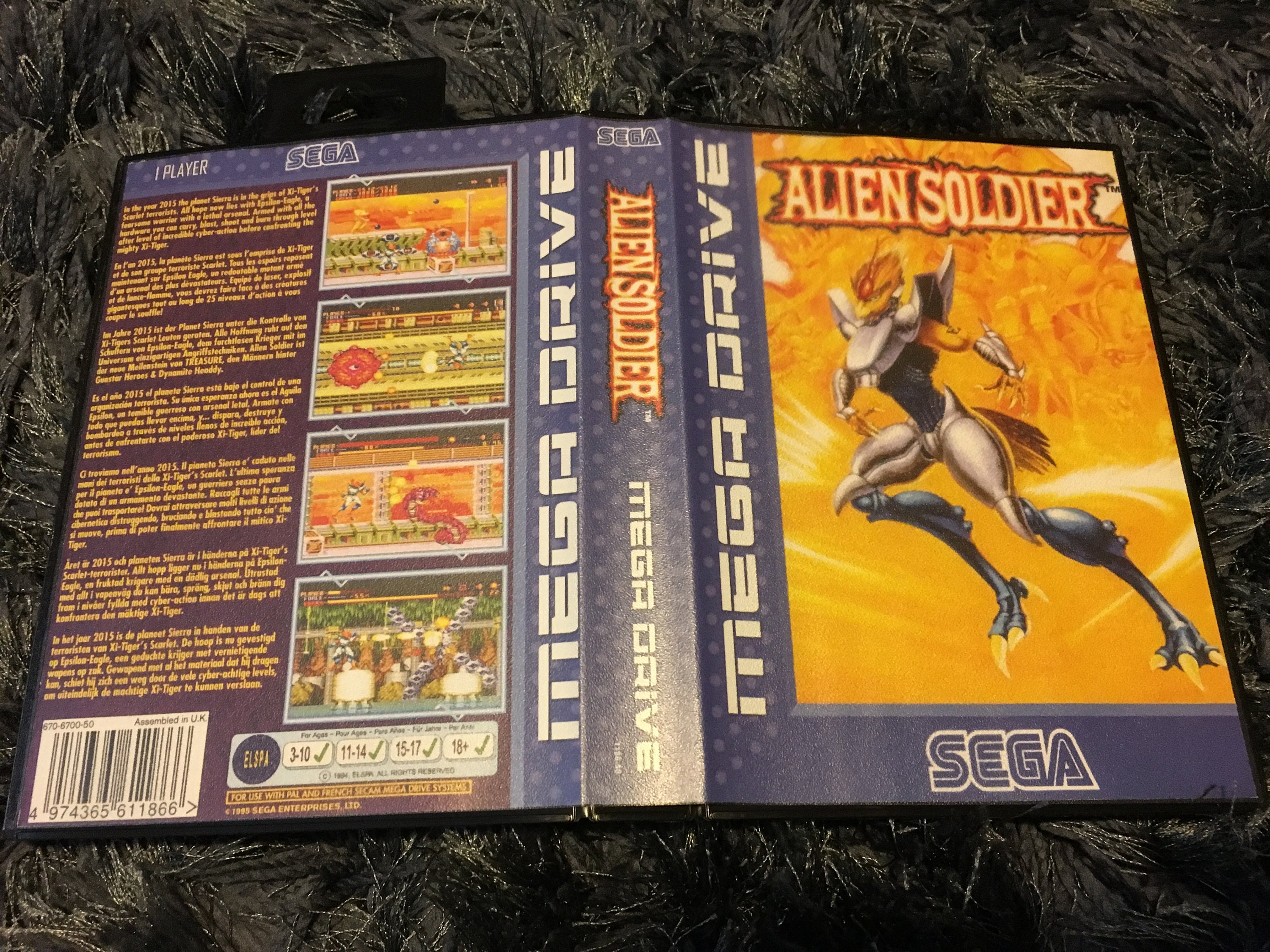 Alien Soldier - PAL Version - SEGA Mega Drive GENESIS - Etsy