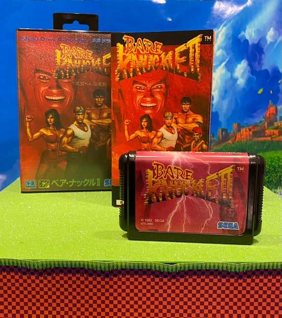 Quadro Capa do Bare Knuckle (Street of Rage) - Sega Mega Drive Japonês
