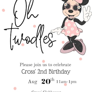 Oh Twodles Birthday Invite