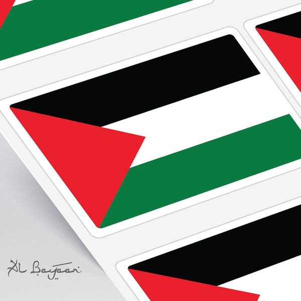 FREE PALESTINE FLAG 8 to 32 Pack stickers | Solidarity Freedom Decals | Ceasefire Protest Labels | Stand for Justice  Gaza | End Occupation