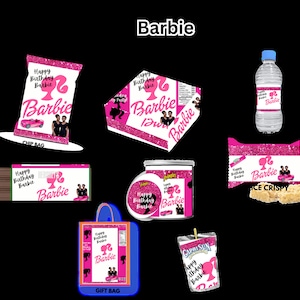 BARBIE Party Favor Template
