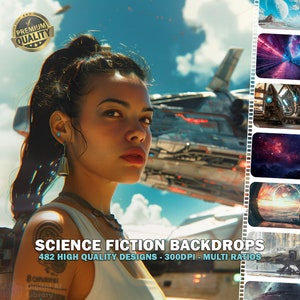 Science Fiction achtergronden, Sci-Fi achtergronden, ruimte achtergronden, planeten, sterren, Galaxy, ruimteschepen, Photoshop achtergronden,