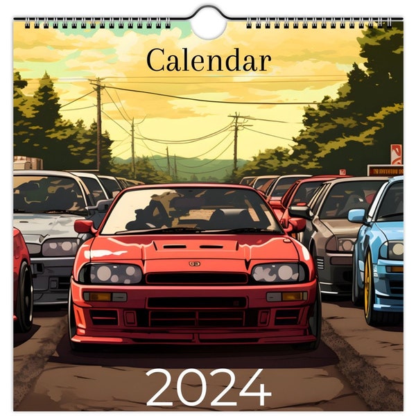 2024 Cars Calendar Etsy