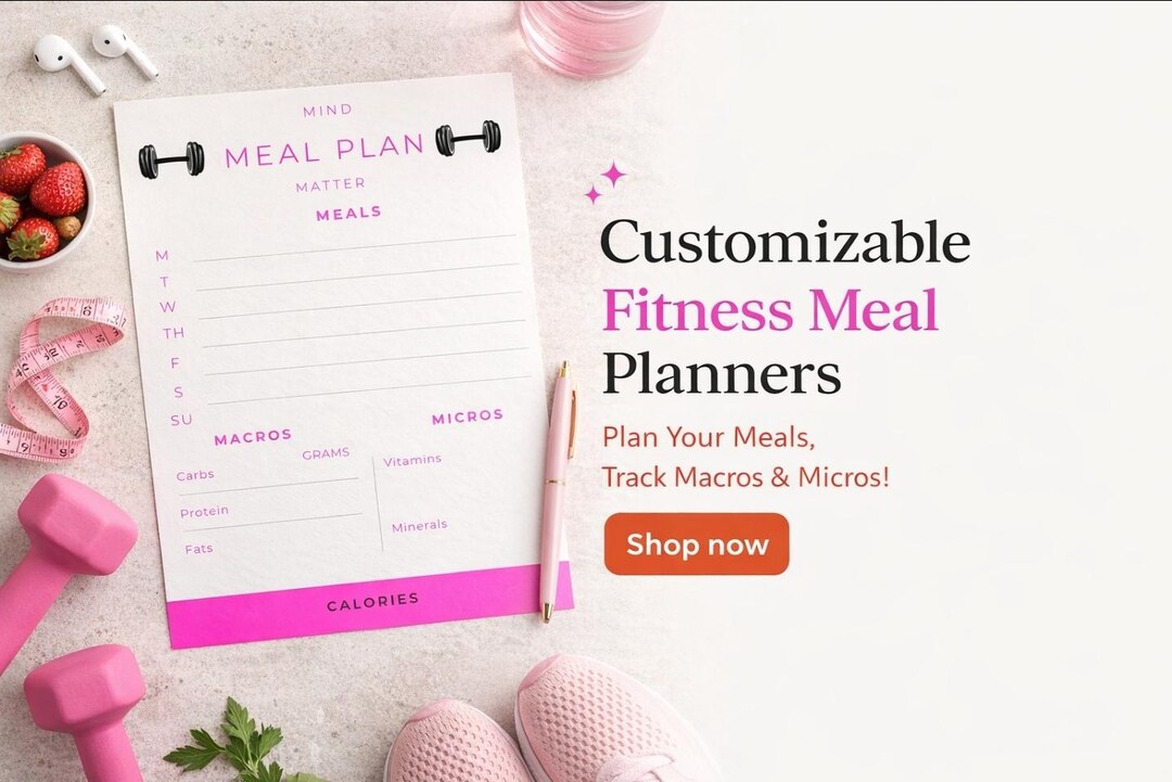 Weekly Meal Planner Printable | Macro Micro Tracker (digital Download ...