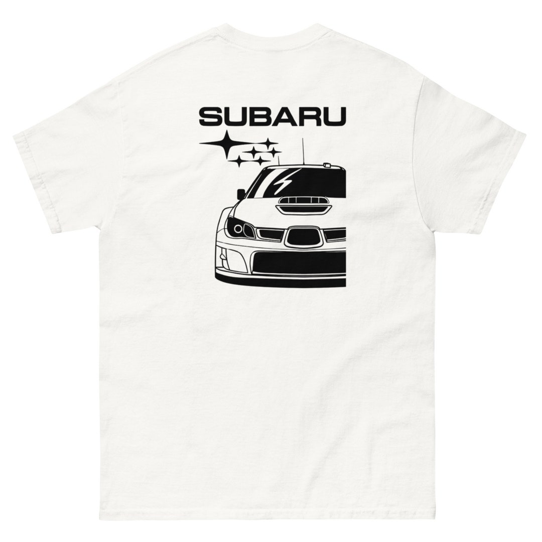 Genuine Subaru Racing Car STI Extreme Camber Streetwear Black Men Tee T
