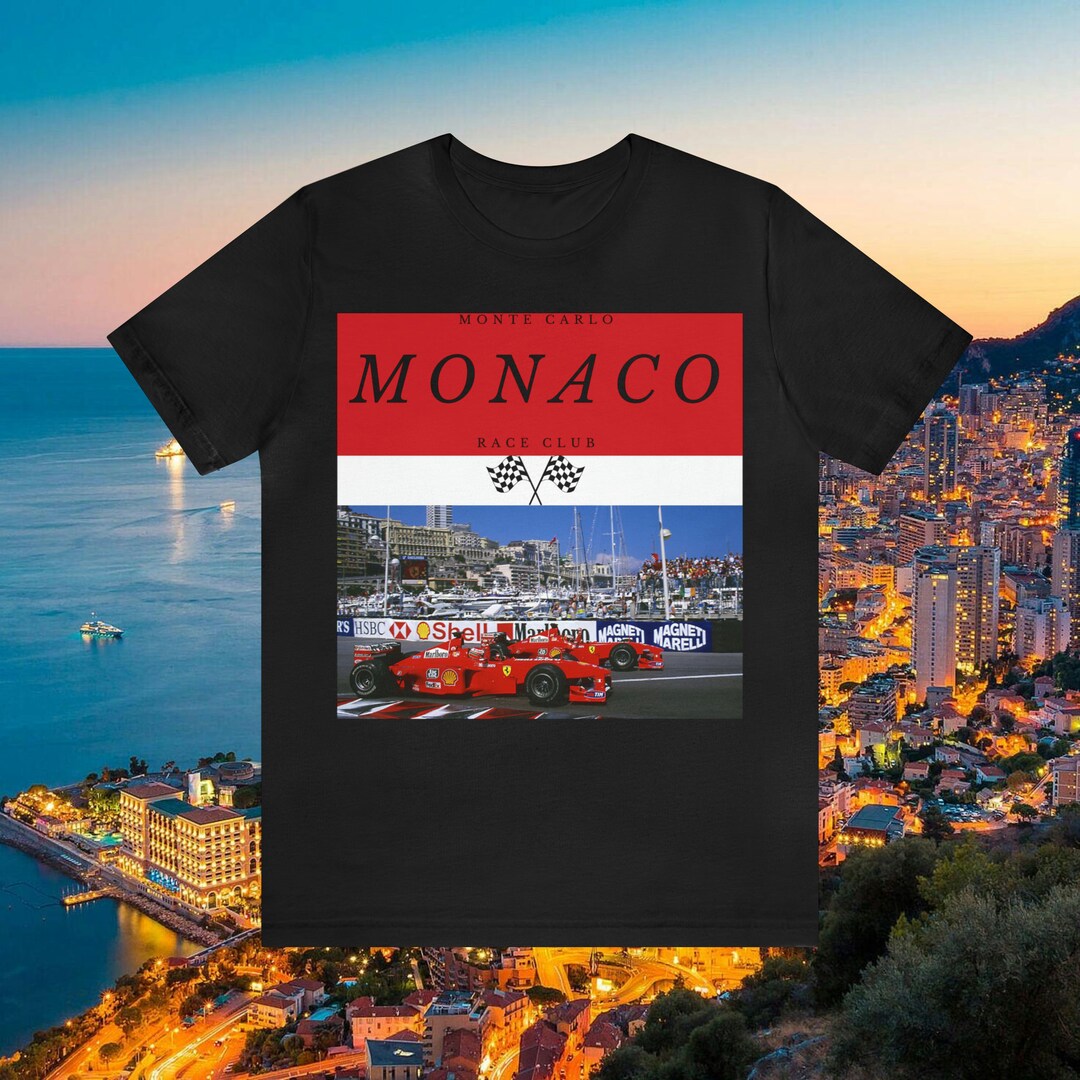 MONACO FORMULA 1 TSHIRT Monte Carlo Circuit F1 Shirt Etsy