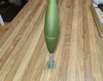 Small Replica Mortar Shell Display: Historical Elegance for Collectors, war gift, gift for him, dad gift