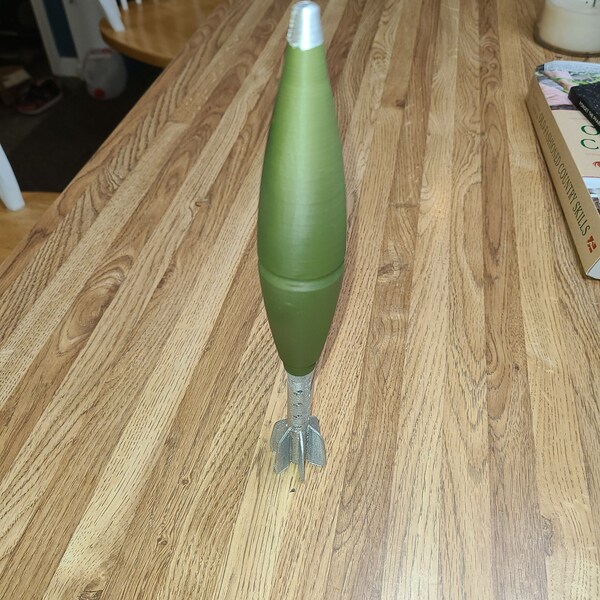 Small Replica Mortar Shell Display: Historical Elegance for Collectors, war gift, gift for him, dad gift