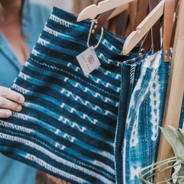 Blanco Bamboo Mud Cloth Bag 2