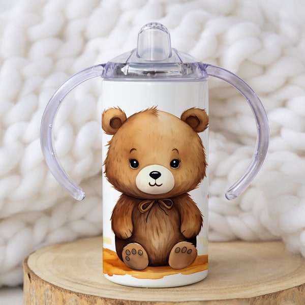 Teddy Bear Sippy Cup Etsy