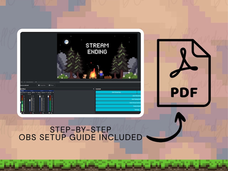 Animated Pixel Art Twitch Screens, Cozy Stream Overlay, Starting Soon ...