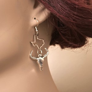 Pride of Texas Earrings-UT-Rodeo Houston-University Of Texas Longhorns-Fashion Earrings-Grad Girl