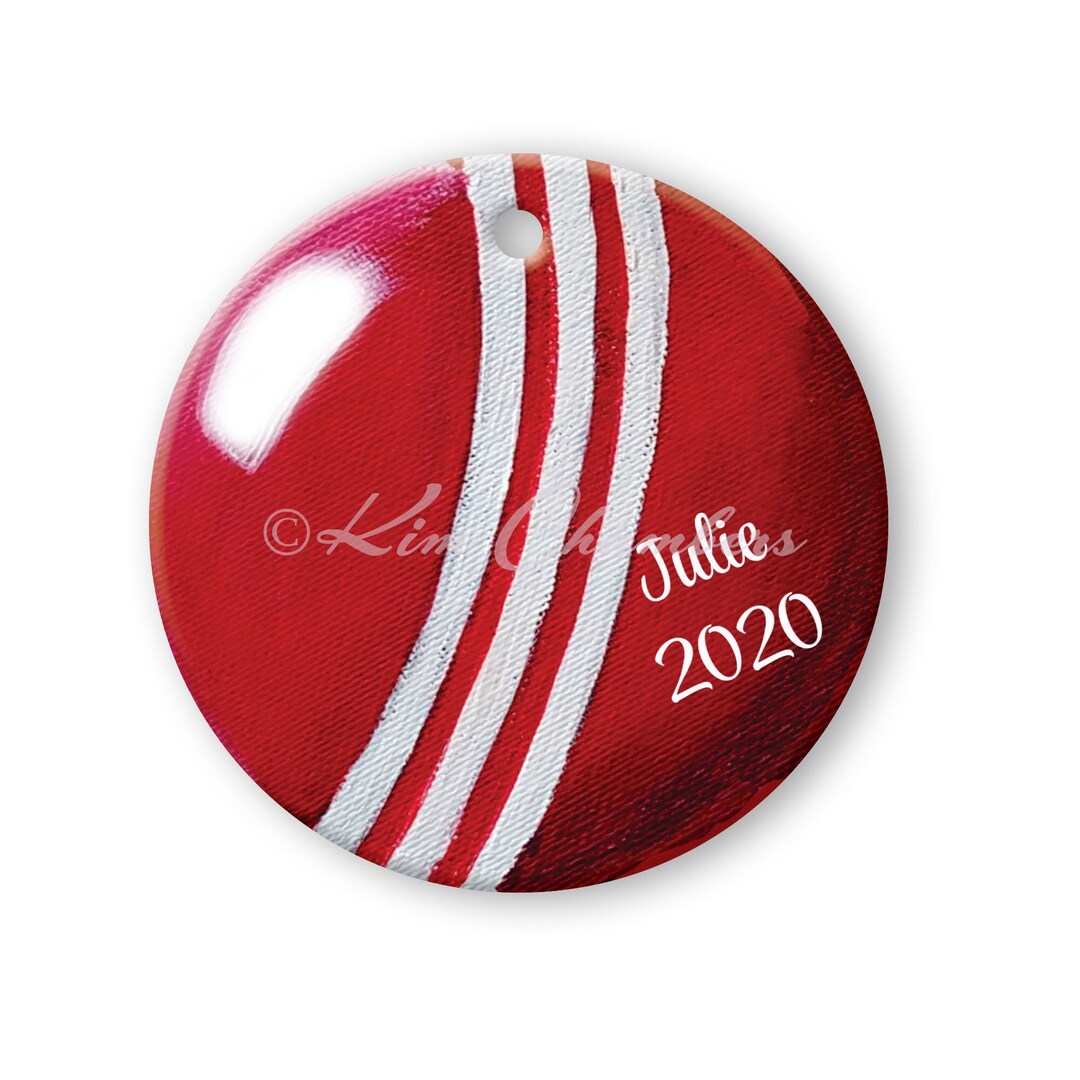 Croquet Ball 4 Colors Personalized Porcelain Ceramic Round Etsy