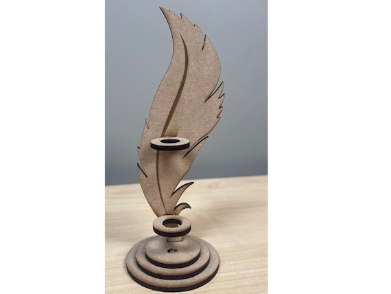 Pen Holder Svg Files Laser Cut Mdf 3mm, Wood Pen Holder Vector