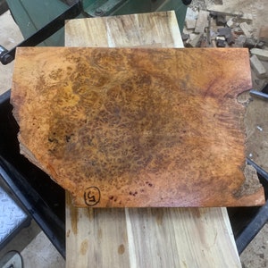 Golden Amboyna Burl Slab 5 and 6 | Wood Decorations | Cutting Board