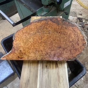 Golden Amboyna Burl Slab 3 and 4 | Wood Decorations | Cutting Board