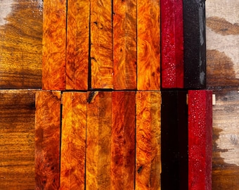 Amboyna Burl Pen Blanks: Exotic Wood for Fountain Pens