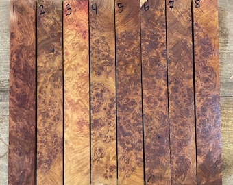 Amboyna Burl For Cue Maker, High Figure and Heart wood Only
