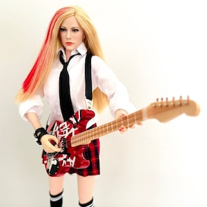 Avril Lavigne OOAK Punk Rock One Of A Kind Doll figure custom collectors Doll