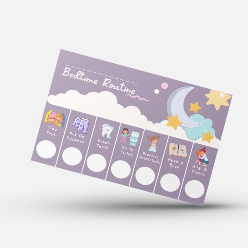 Kids Daily Routine Checklist Printable Visual Routine Chart - Etsy