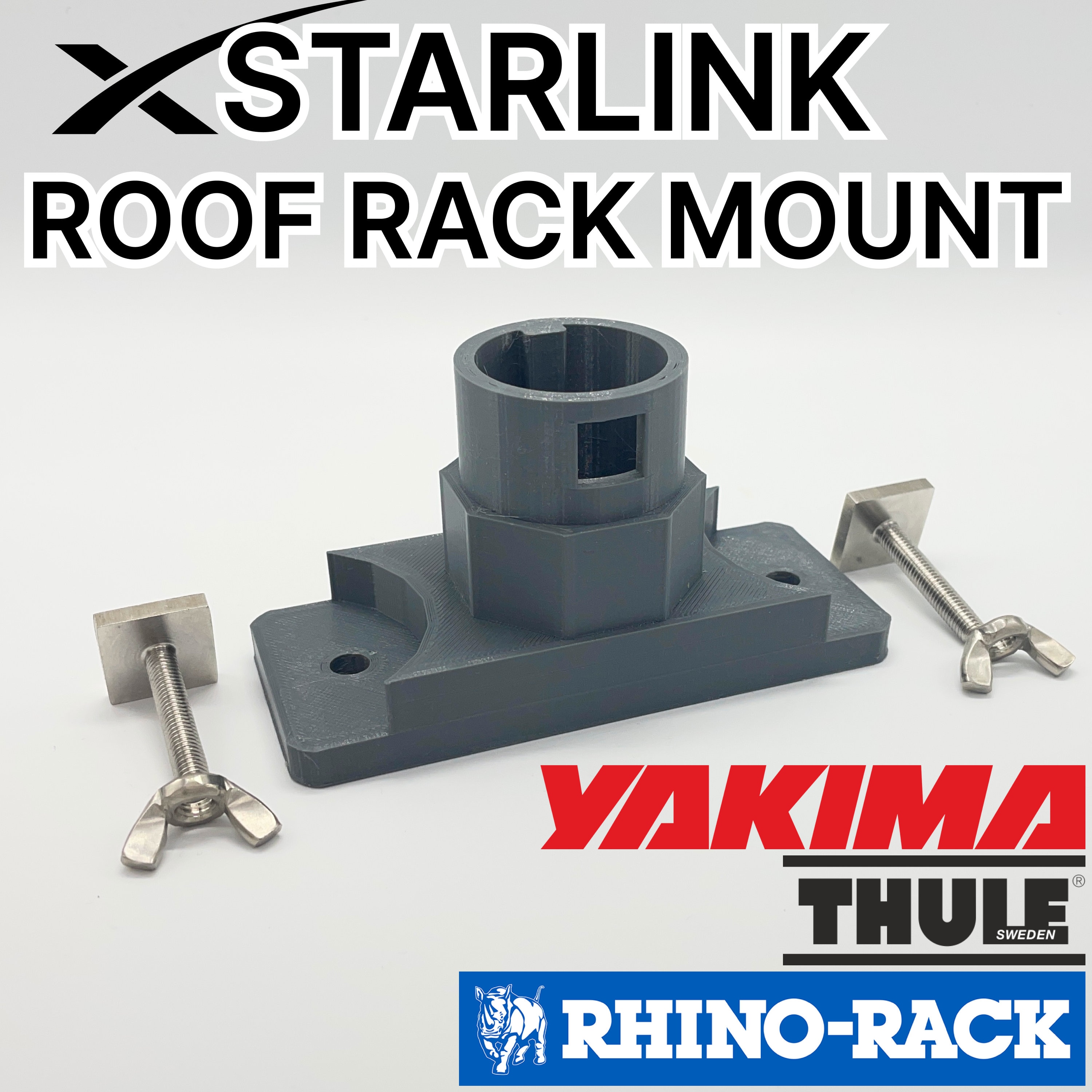 Starlink Roof Rack Mount Tslot Rhino Rack Thule Etsy Australia
