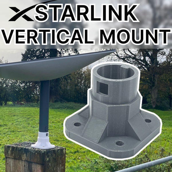 Starlink V2 Dishy Vertical Flat Mount