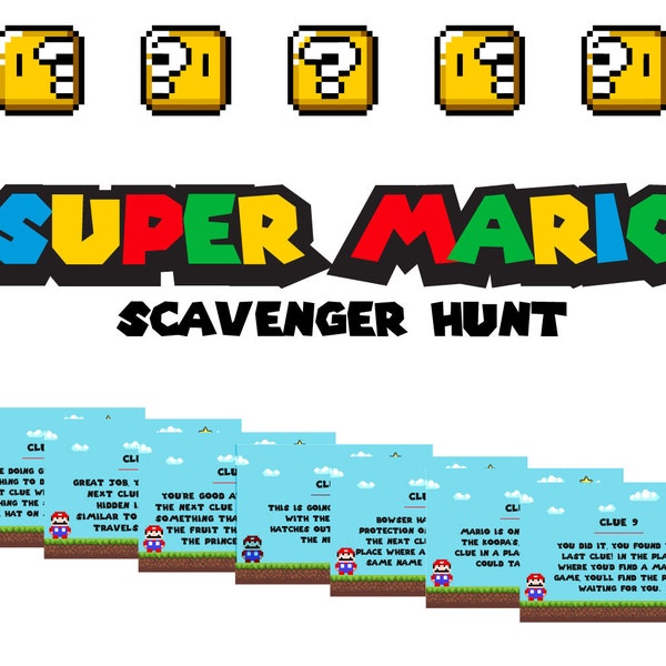 Super Mario Scavenger Hunt