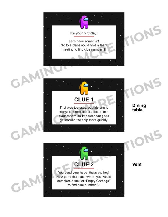 Free Printable Among Us Card Game