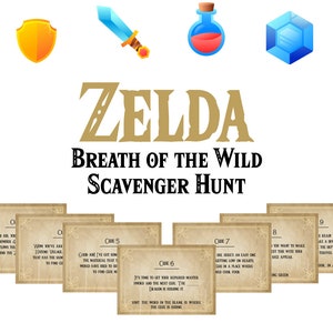 Zelda Breath of the Wild Scavenger Hunt for Zelda Lovers!