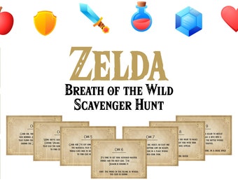 Zelda Breath of the Wild Scavenger Hunt for Zelda Lovers!