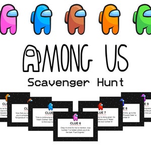 Among Us Scavenger Hunt Printable